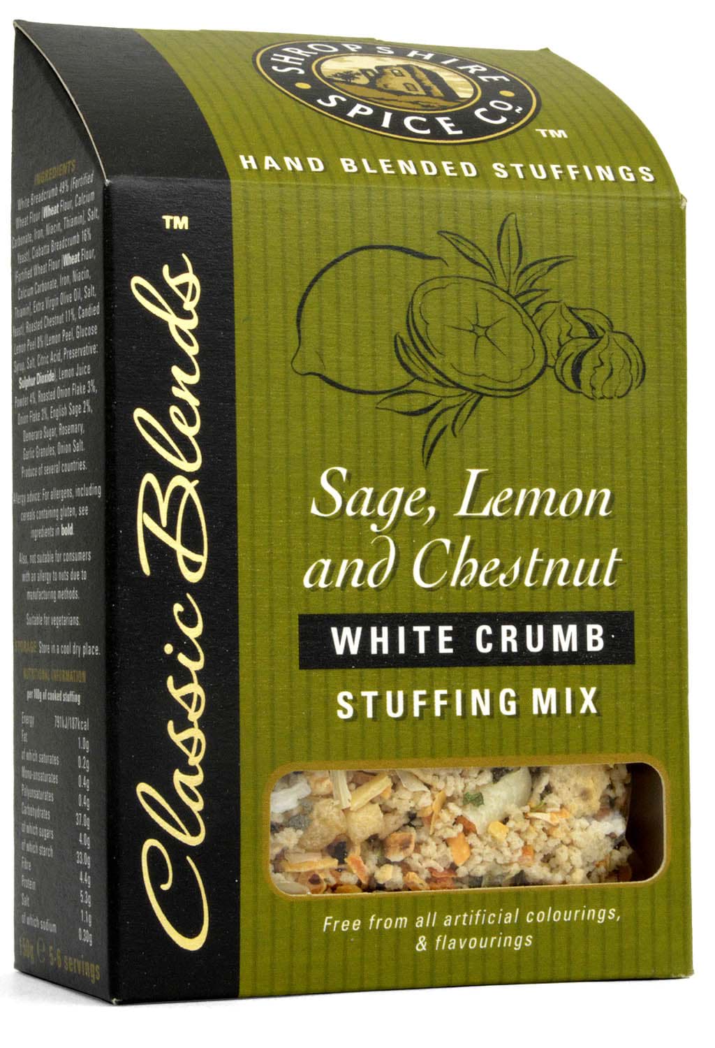 Picture of Shropshire Sage, Lemon and Chestnut Stuffing Mix 150g
