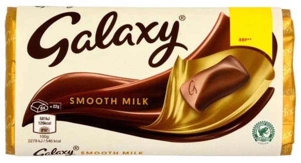 Bild von Galaxy Milk Chocolate Bar 110g