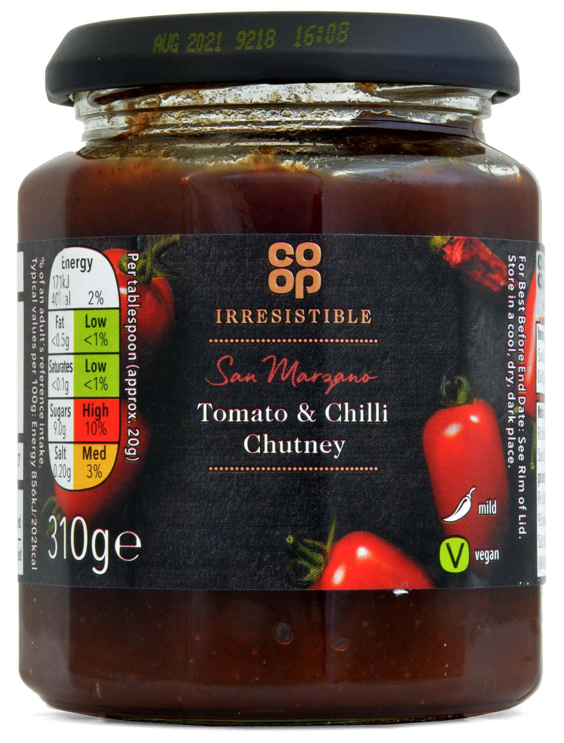 Bild von Co-op Tomato & Chilli Chutney 310g