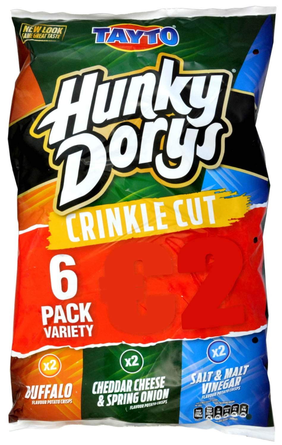 Bild von Tayto Hunky Dorys Variety Crinkle Cut Crisps 6 x 25g