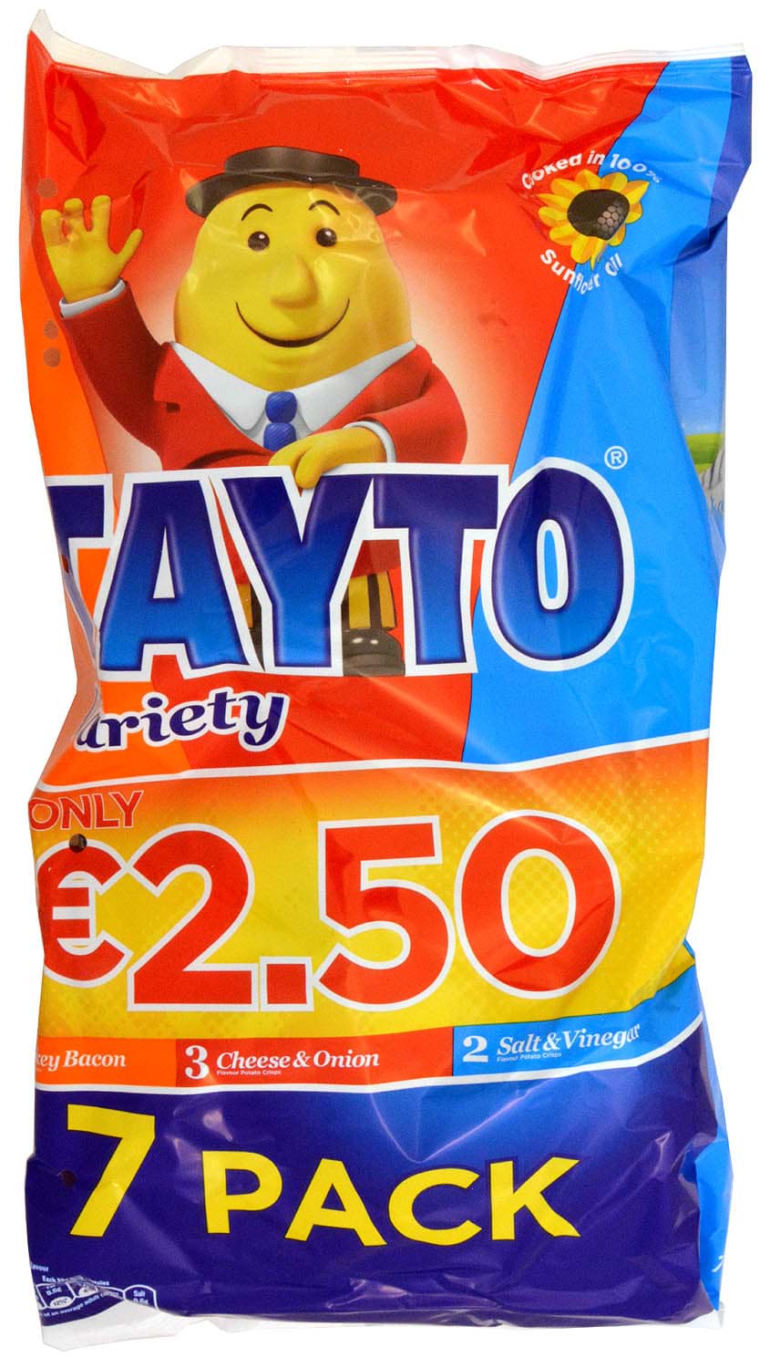 Bild von Tayto Variety Crisps 7 x 25g
