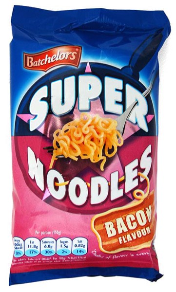 Bild von Batchelors Super Noodles Bacon Flavour MHD 04/2023
