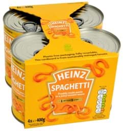Bild von Heinz Spaghetti in Tomato Sauce 4 x 400g