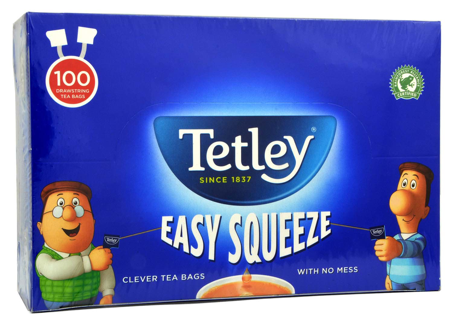 Picture of Tetley 100 Bags Easy Squeeze with Drawstring - 250g