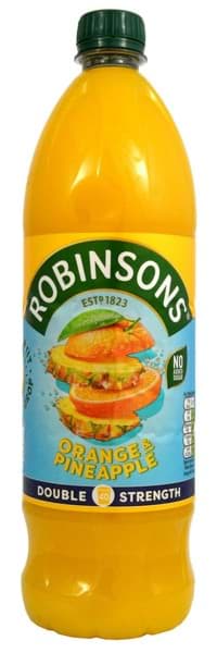 Bild von Robinsons Double Strength Orange & Pineapple 1 Litre Sirup