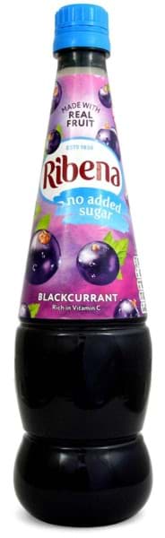 Michelles Specialities. Ribena Blackcurrant Squash No Added Sugar 850ml