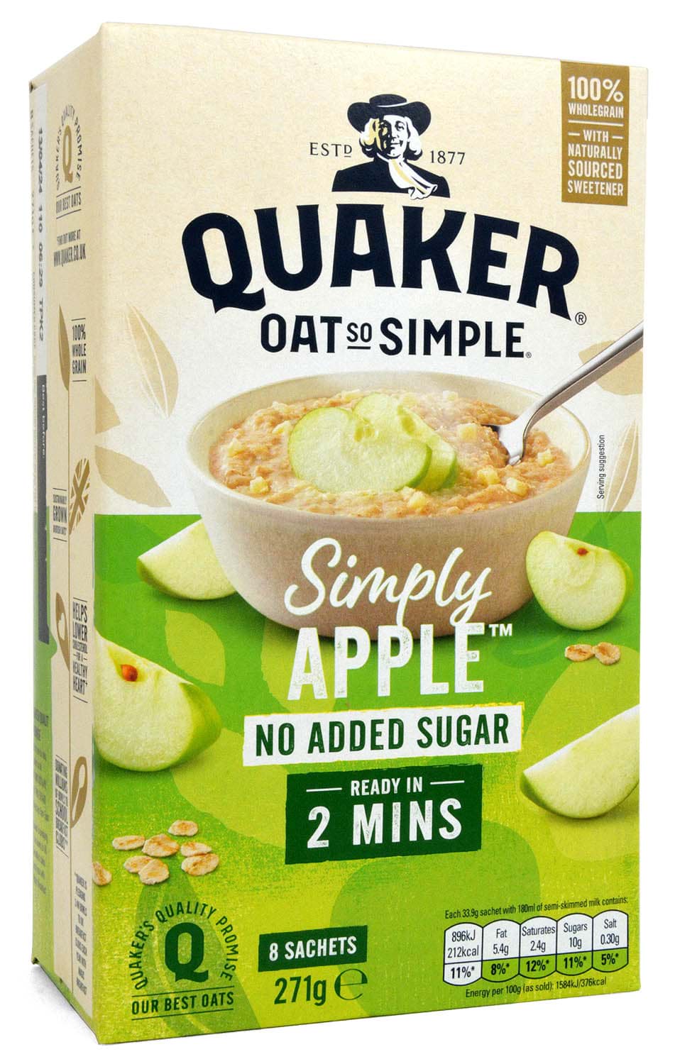 Picture of Quaker Oat So Simple Simply Apple 8 sachets  271g