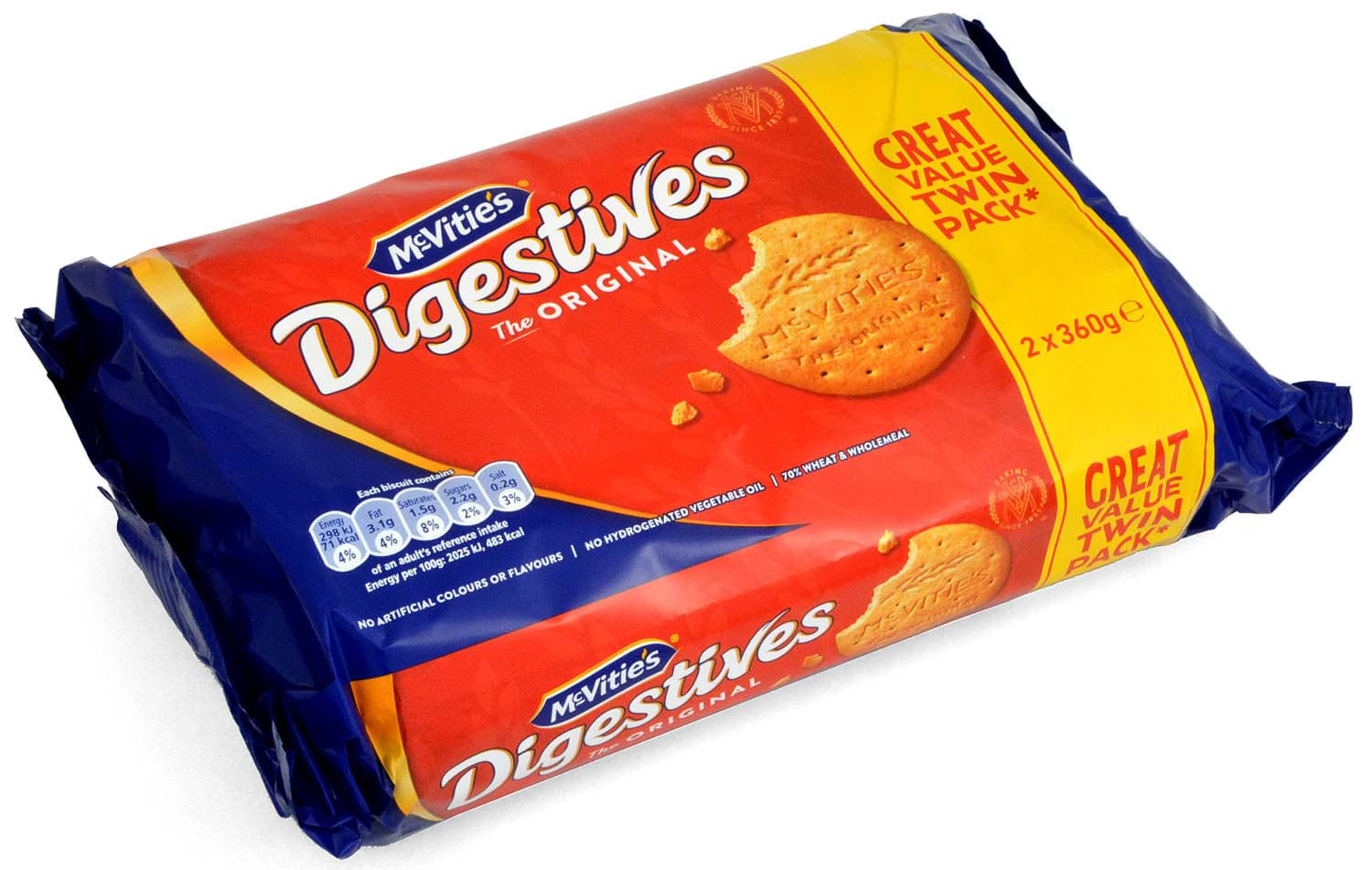 Bild von McVities Digestives Original 2 x 360g Twin Pack