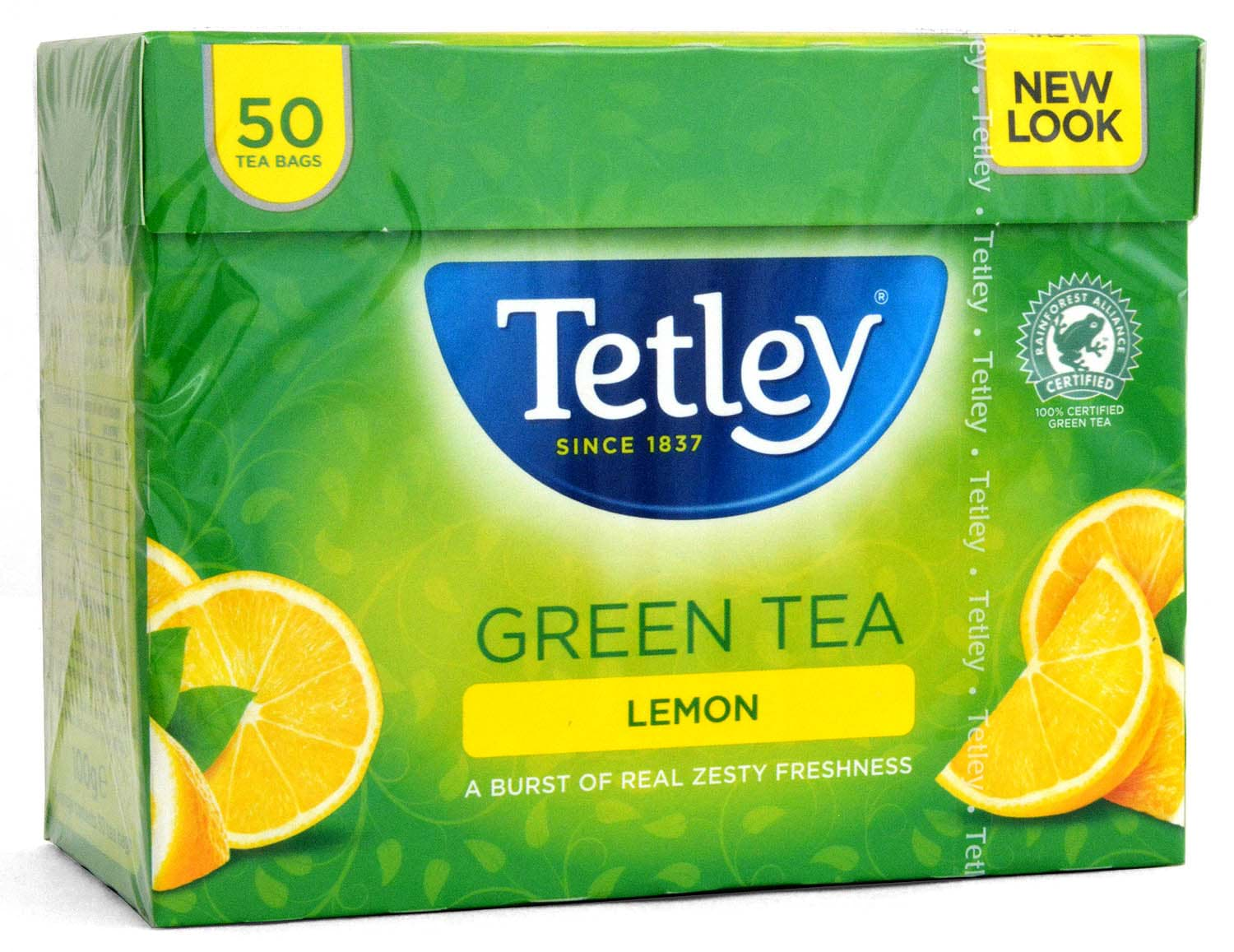 Bild von Tetley Lemon Green Tea 50 Bags Grüner Tee mit Zitrone