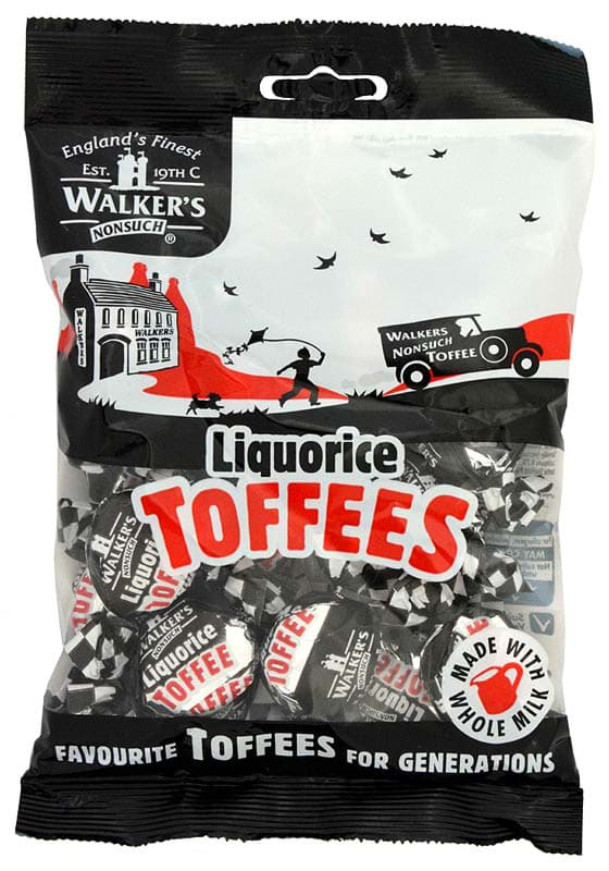 Bild von Walkers Nonsuch Liquorice Toffees 150g