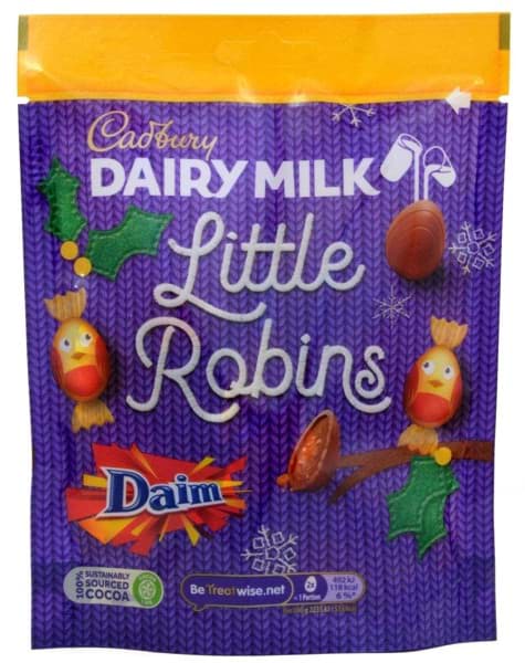 Bild von Cadbury Dairy Milk Little Robins Daim 77g