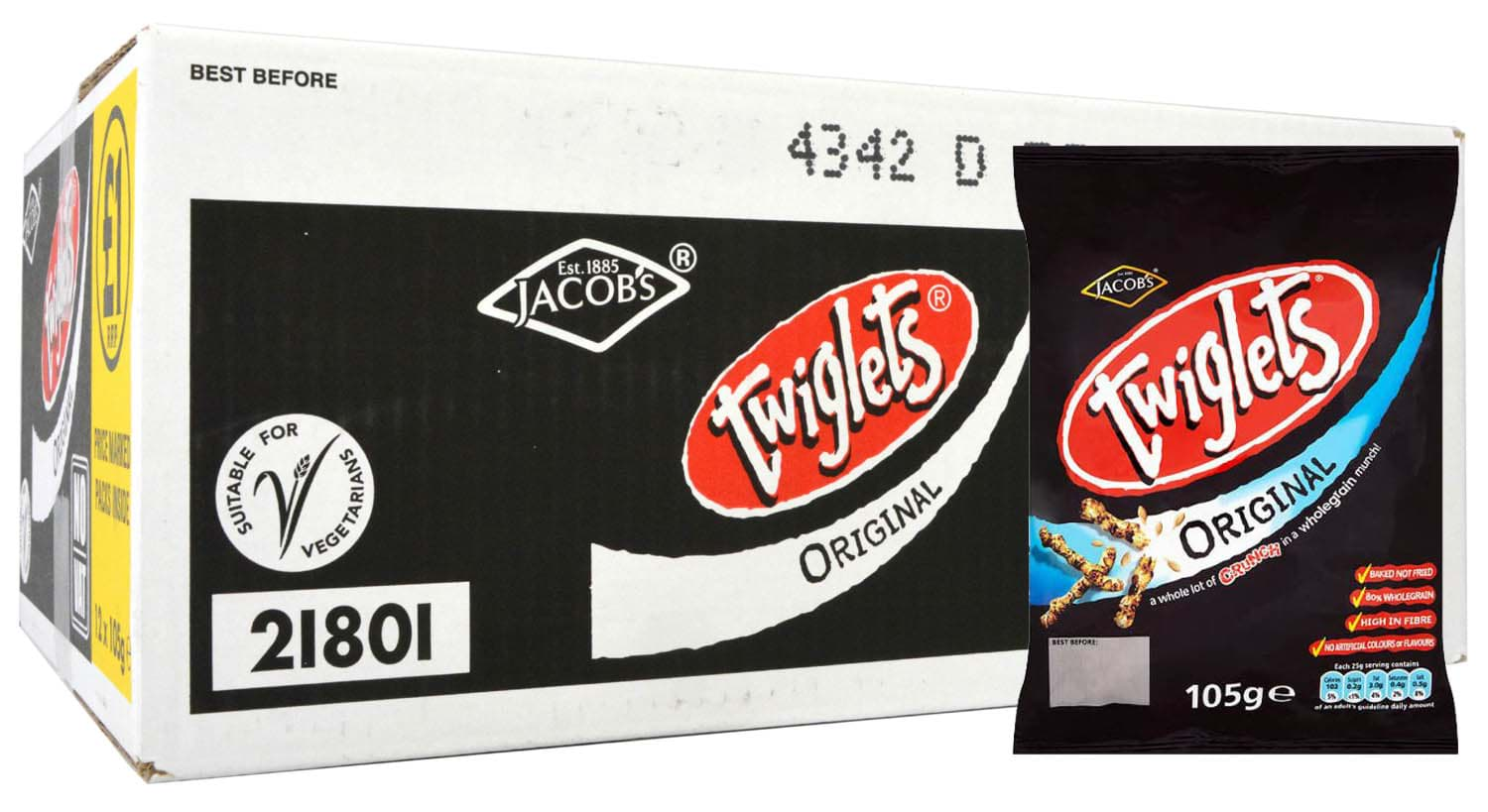 Bild von Jacobs Original Twiglets 12 x 105g