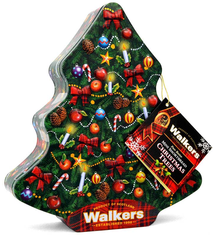 Picture of Walkers Shortbread Christmas Tree Tin 225g