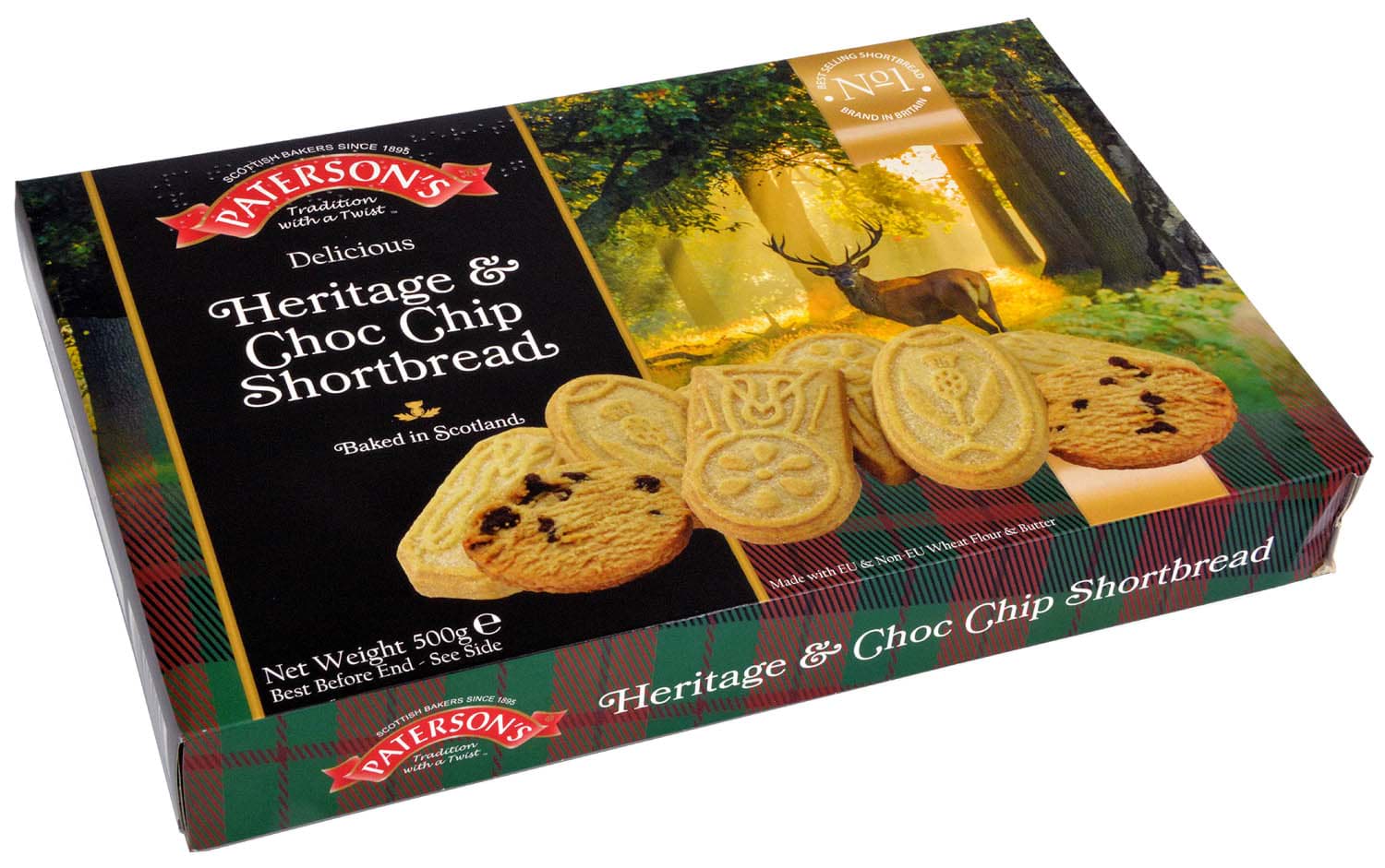 Picture of Patersons Heritage & Choc Chip Shortbread Selection 500g