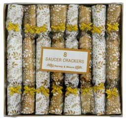 Bild von Harvey & Mason 8 Saucer Crackers Gold