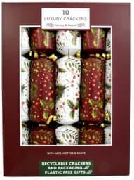 Picture of Harvey & Mason 10 Luxury Crackers Hollyberry