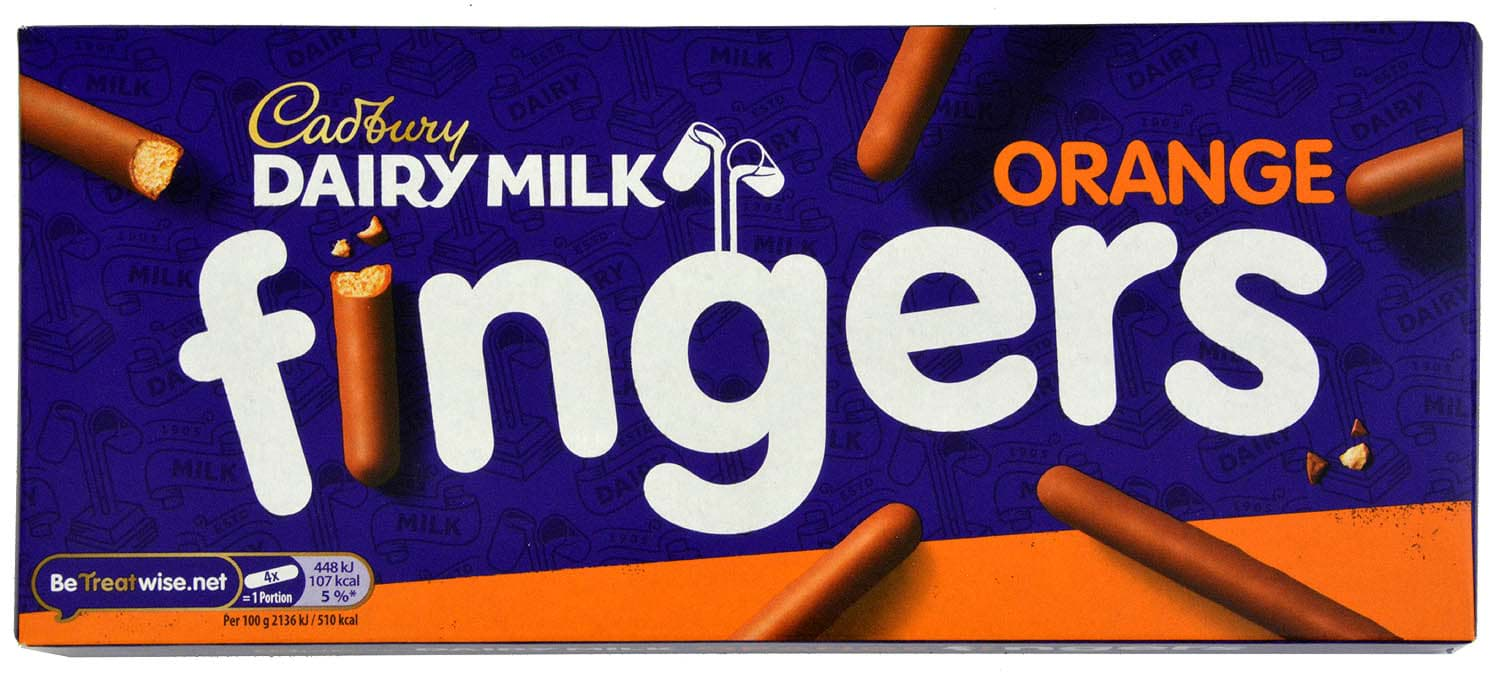 Bild von Cadbury Dairy Milk Orange Fingers 114g