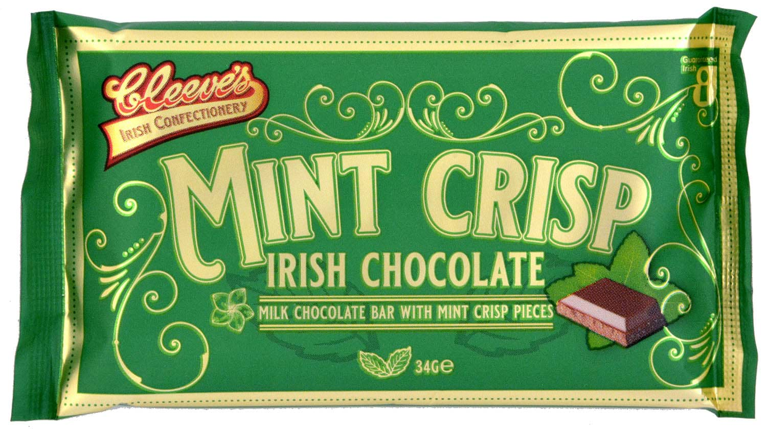 Bild von Cleeves Mint Crisp Bar 34g