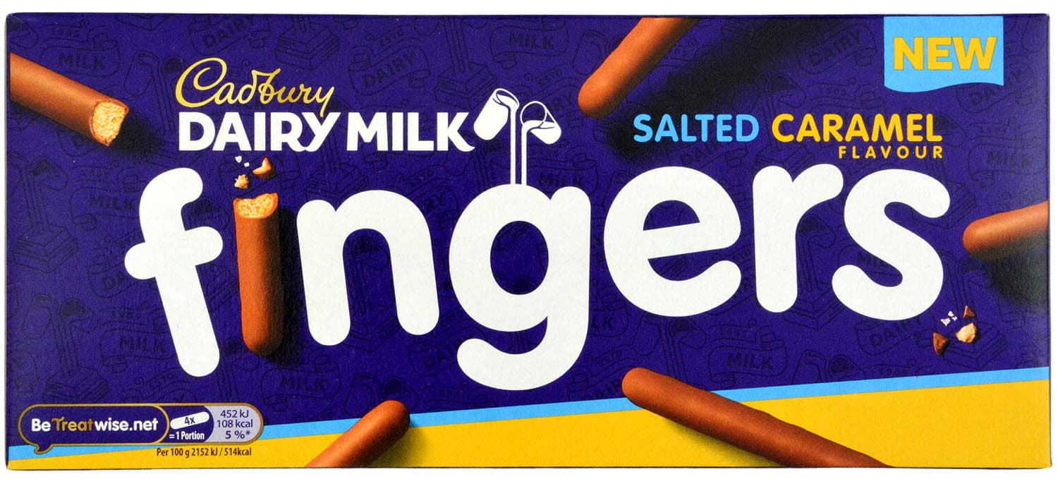 Bild von Cadbury Fingers Salted Caramel 114g