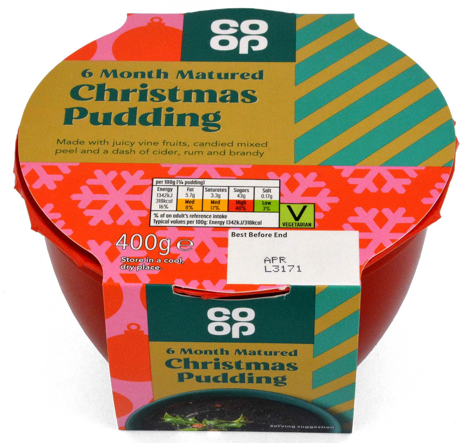 Bild von Co-op Christmas Pudding 400g