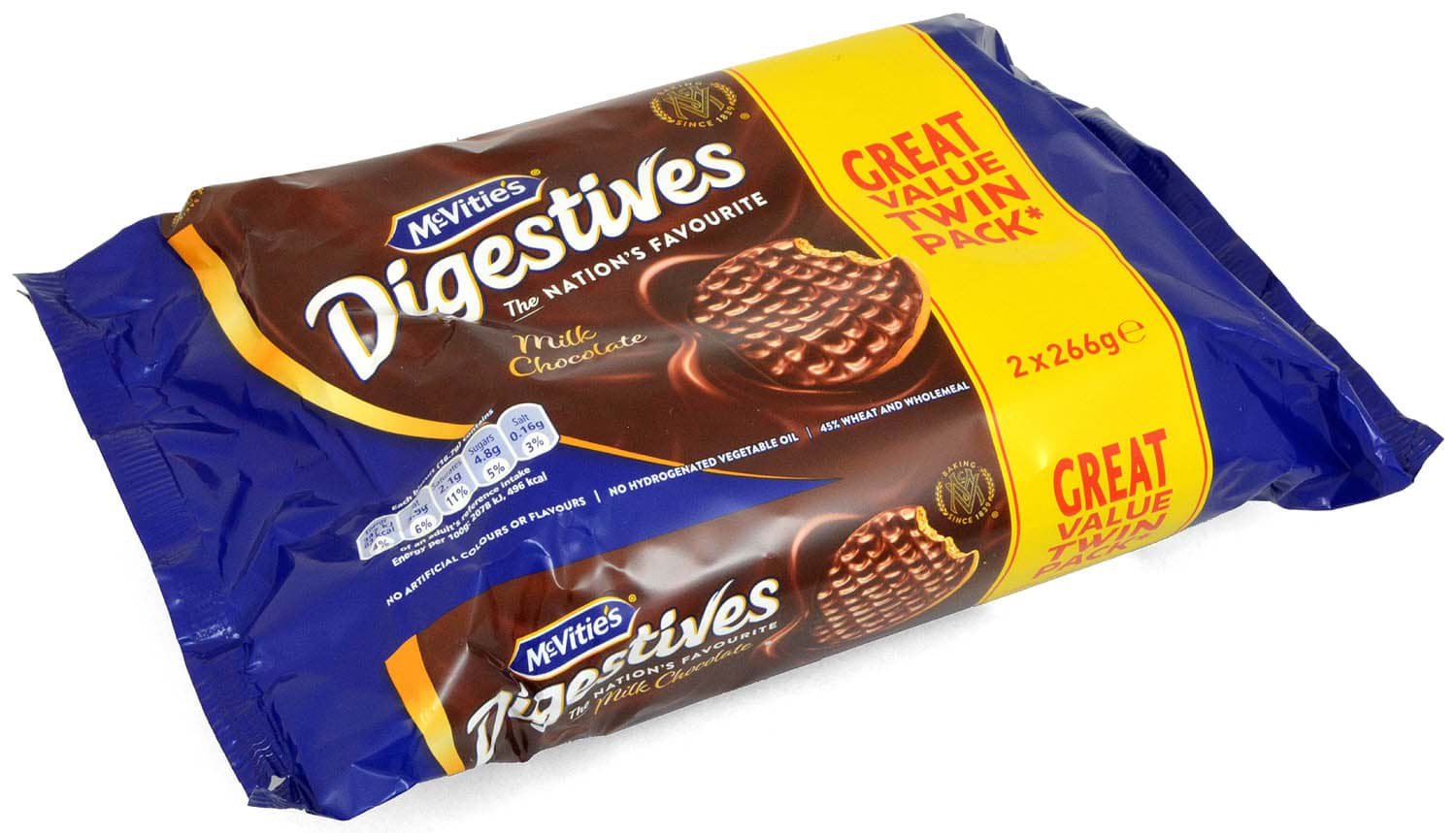 Bild von McVities Milk Chocolate Digestives 2 x 266g Twin Pack