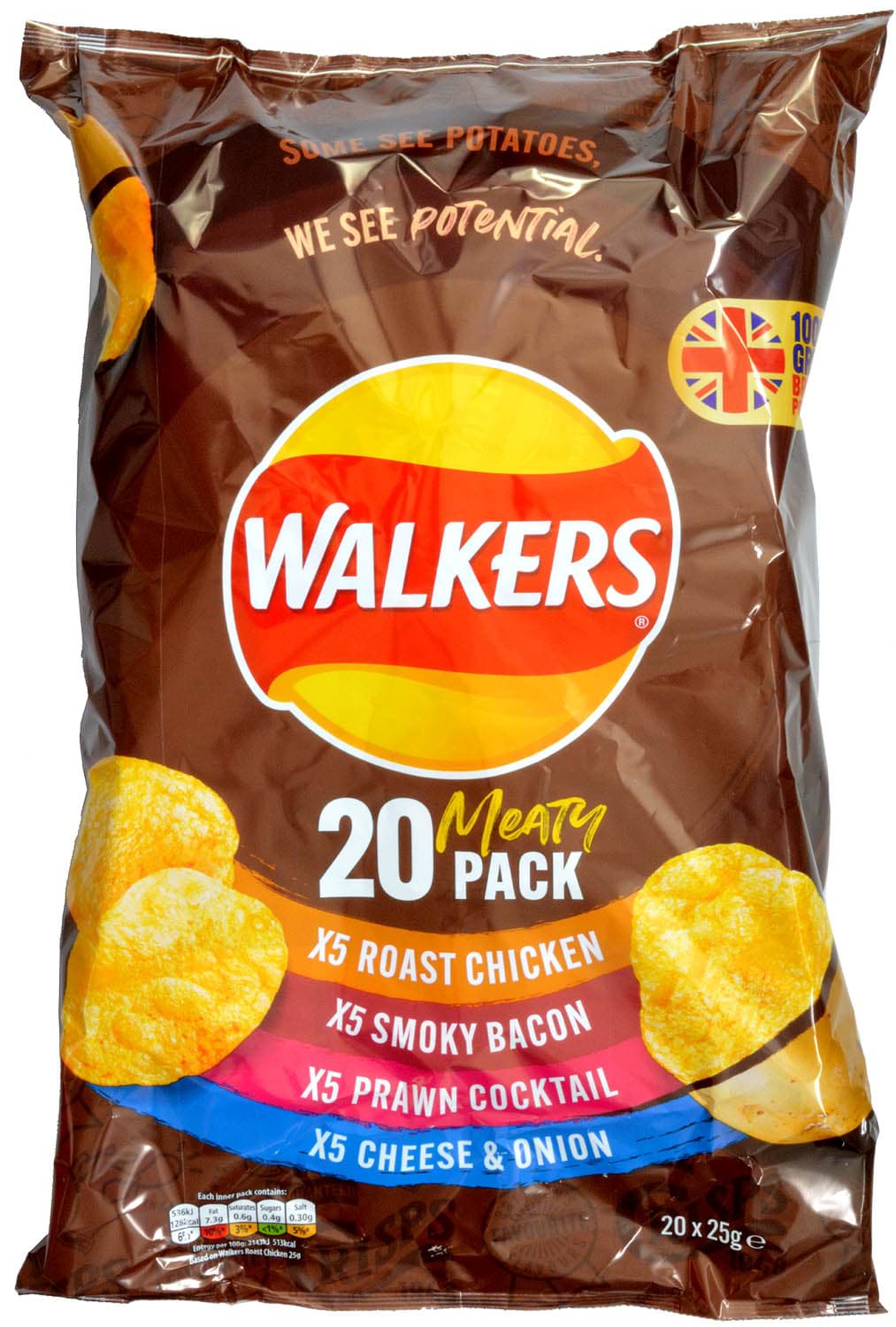 Picture of Walkers 20-pack Meaty Variety Crisps
