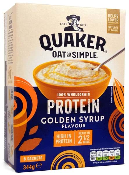 Bild von Quaker Oat So Simple Protein Golden Syrup 344g