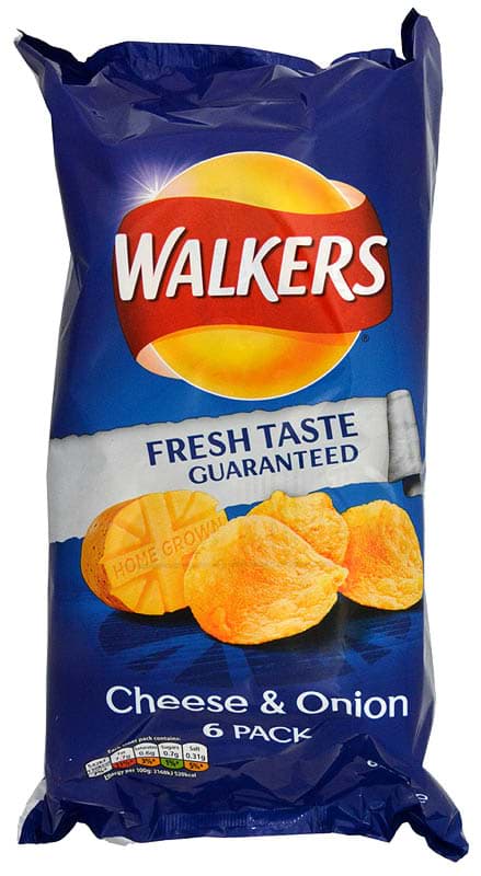 Picture of Walkers Cheese & Onion, 6 x 25g Pack