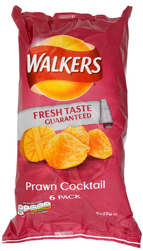 Picture of Walkers Prawn Cocktail, 6 x 25g Pack