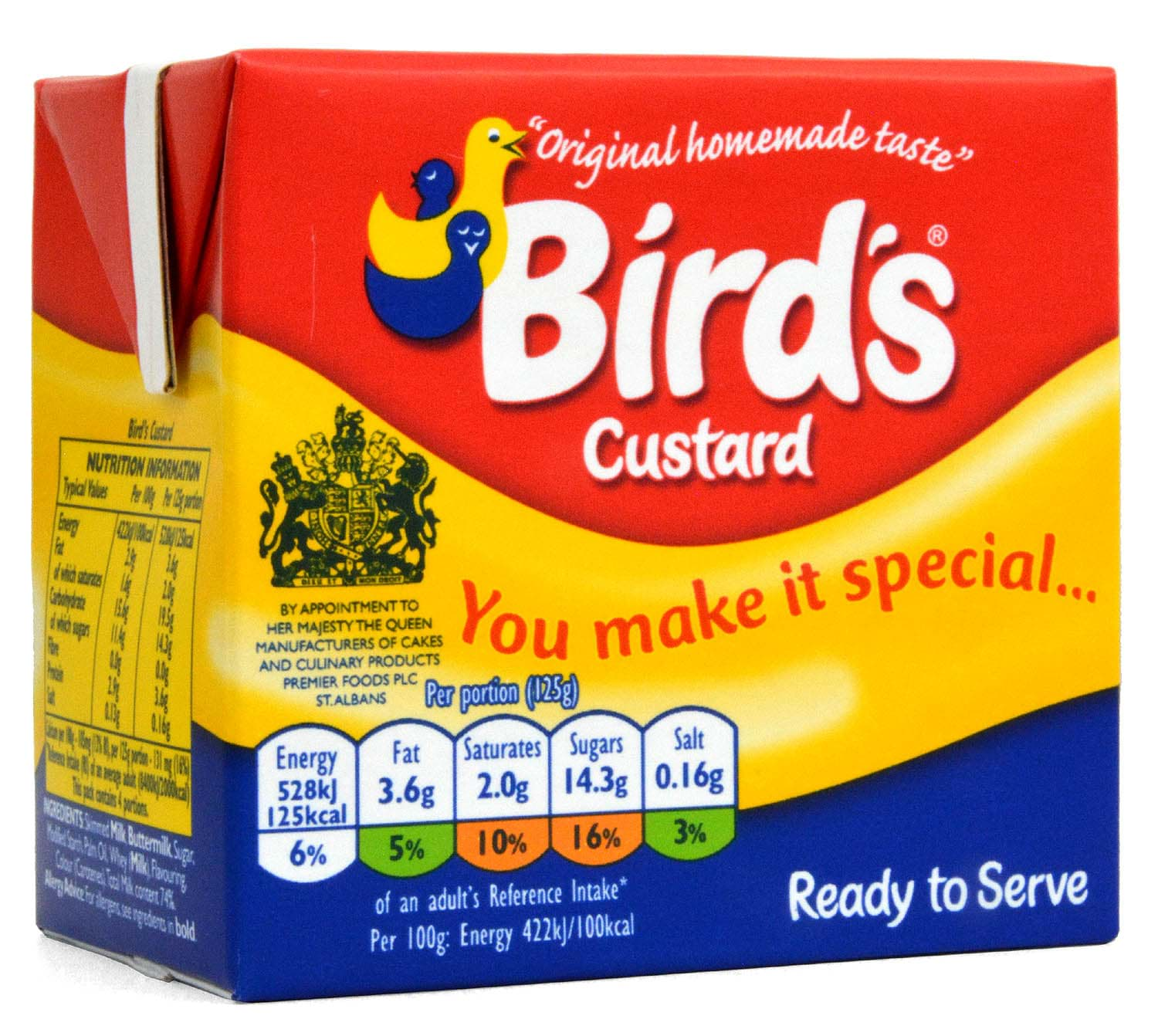 Bild von Birds Custard Ready to Serve 500g