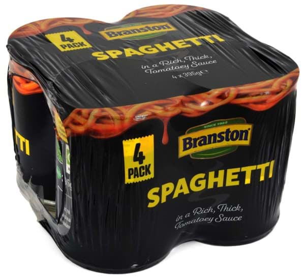 Bild von Branston Spaghetti in Tomato Sauce 4 x 395g