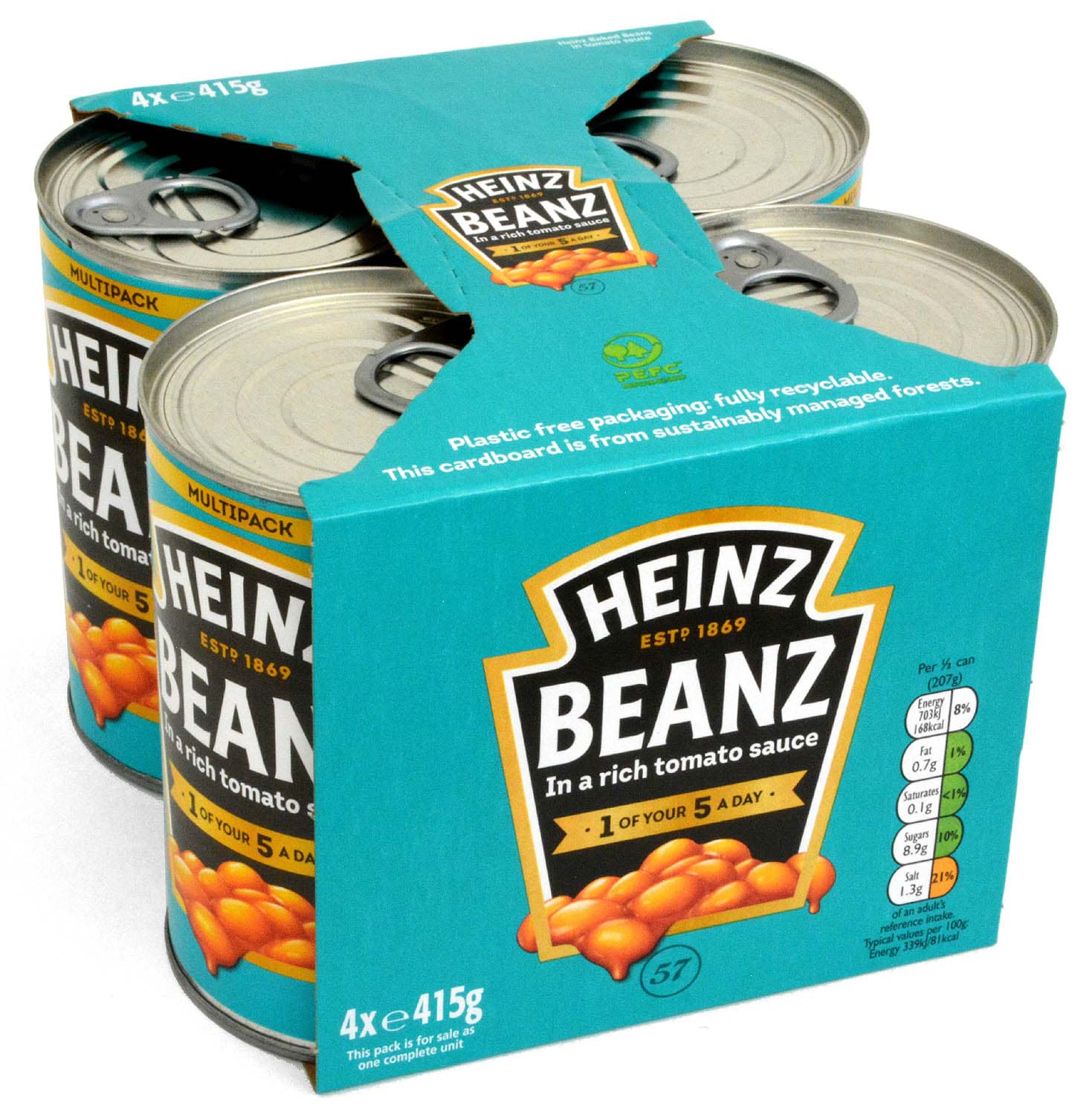 Picture of Heinz Beanz Baked Beans 4 x 415g