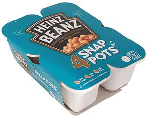 Picture of Heinz Beanz Baked Beans 4 x 200g Snap Pots
