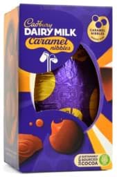 Bild von Cadbury Small Dairy Milk Caramel Nibbles Egg 96g