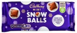 Bild von Cadbury Dairy Milk Mini Snowballs 110g