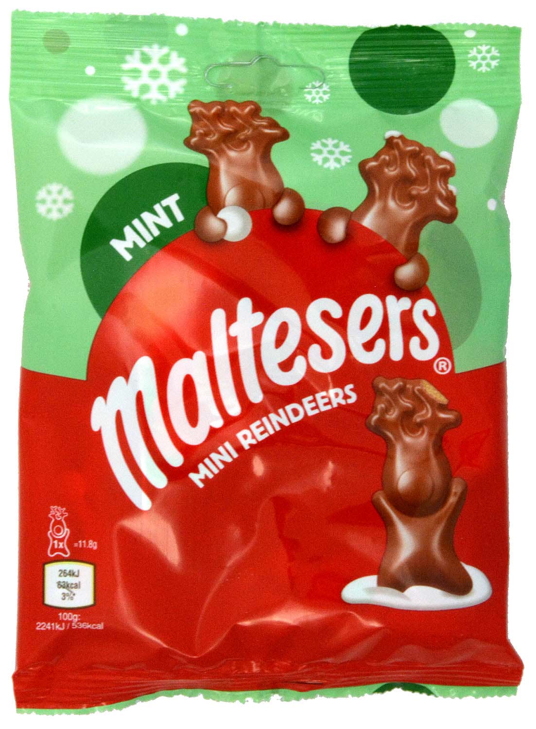 Michelles Specialities. Maltesers Mint Mini Reindeers 59g