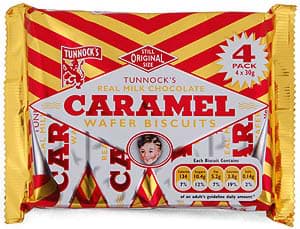 Picture of Tunnocks 4 Caramel Wafer Biscuits