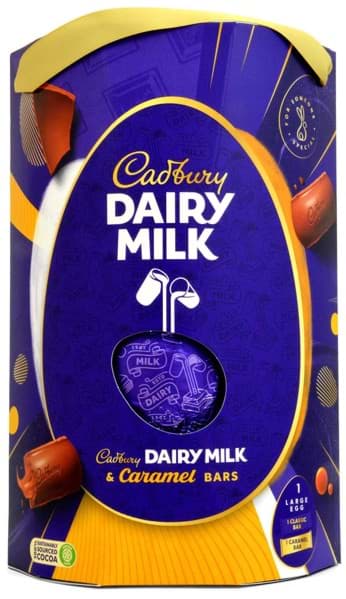 Bild von Cadbury Gift Boxed Dairy Milk & Caramel Egg 245g