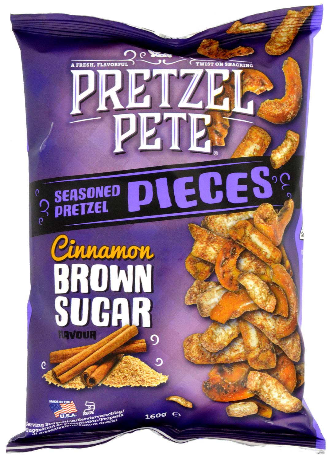Picture of Pretzel Pete Cinnamon Brown Sugar Pretzel Pieces 160g