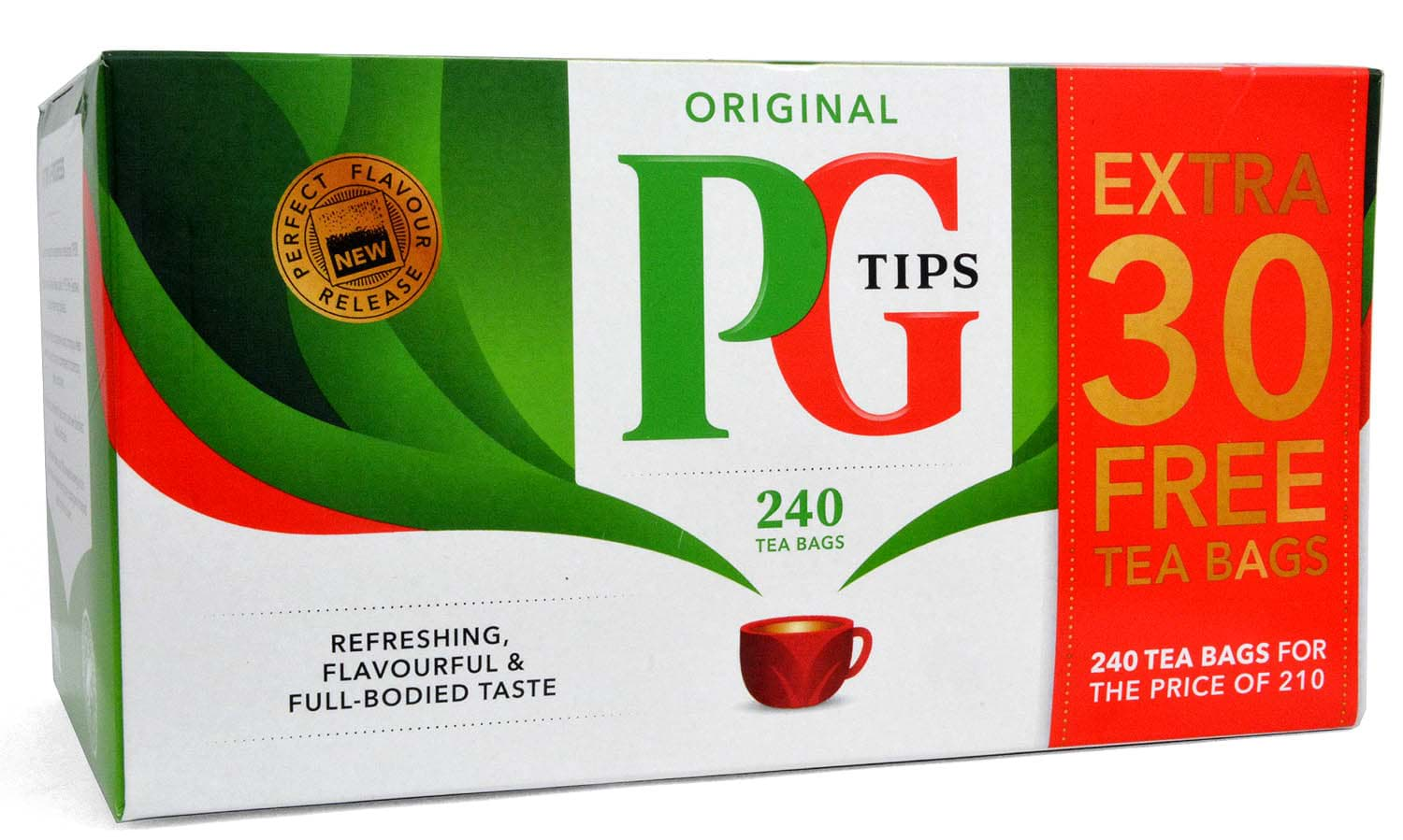 Bild von PG Tips 210+30 = 240 Teebeutel 696g