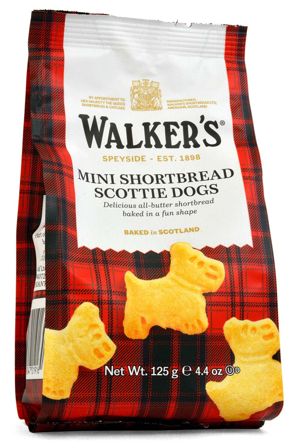 Picture of Walkers Mini Scottie Dog Shortbread 125g