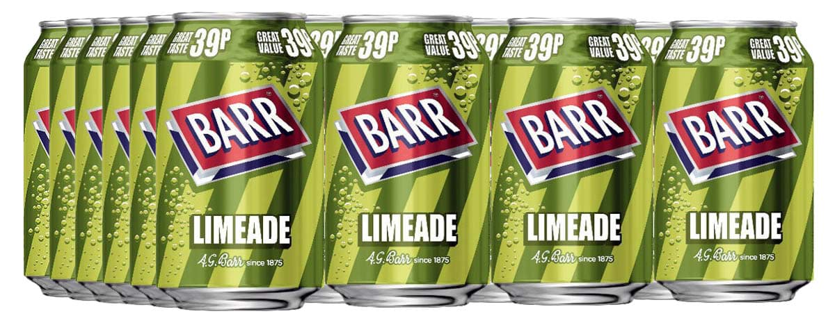 Picture of Barr Limeade 330ml Cans x 24