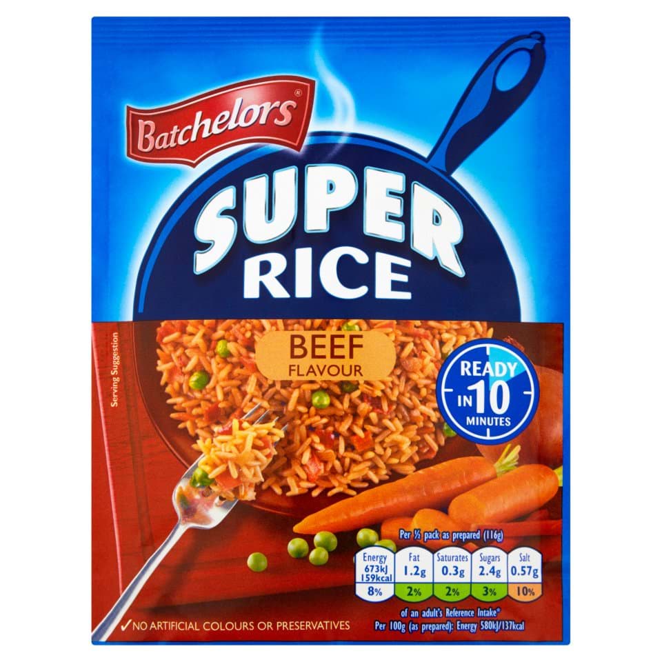 Bild von Batchelors Super Rice Beef Flavour