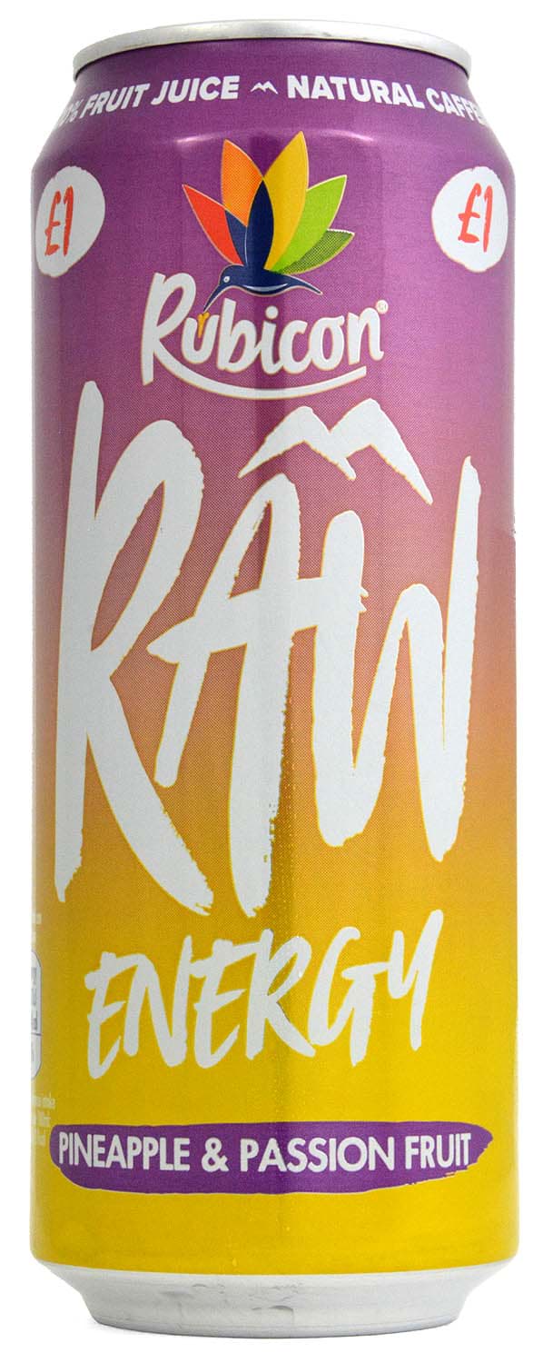 Picture of Rubicon RAW Energy Pineapple & Passion Fruit Juice Drink 500ml