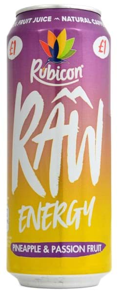 Bild von Rubicon RAW Energy Pineapple & Passion Fruit Juice Drink 500ml