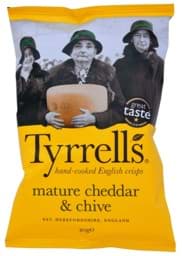 Picture of Tyrrells Mature Cheddar & Chives Potato Chips 40g