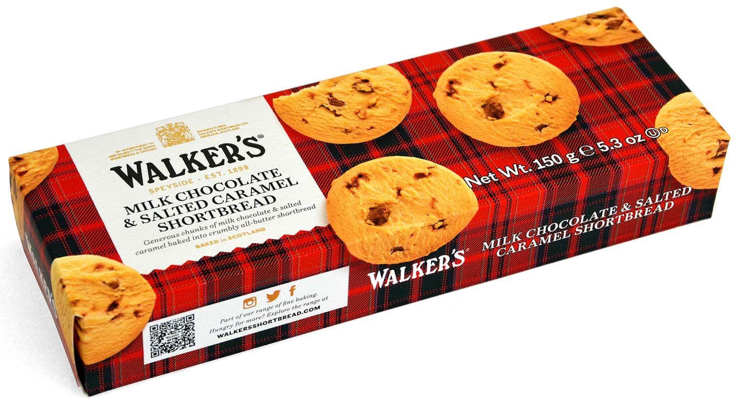 Picture of Walkers Salted Caramel & Milk Chocolate Chunk Shortbread 150g