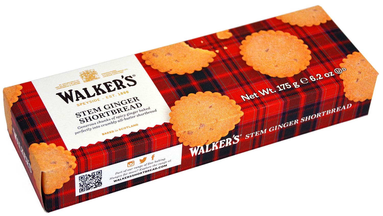 Picture of Walkers Stem Ginger Shortbread