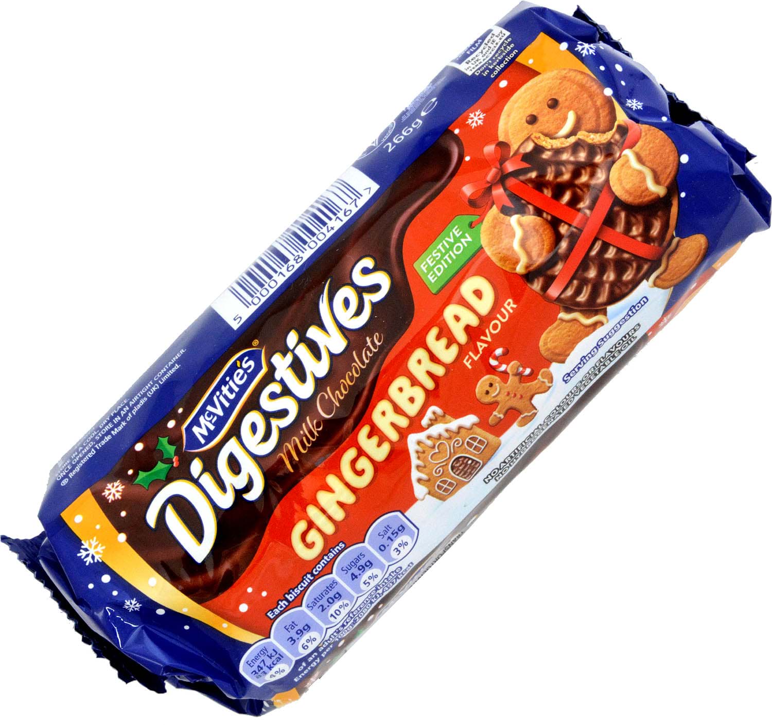 Bild von McVities Gingerbread Milk Chocolate Digestives 266g