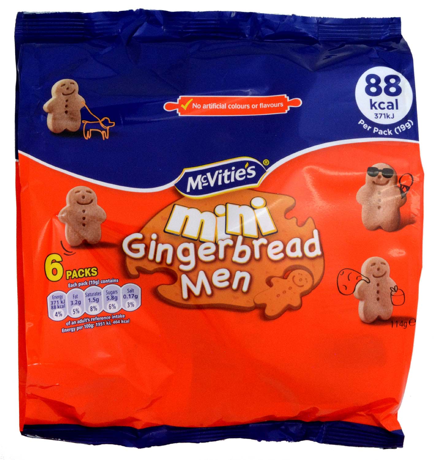 Bild von McVities Mini Gingerbread Men 6 x 19g